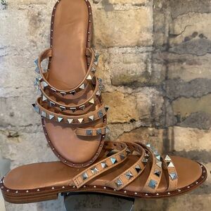 Madden Girl Tan Studded Sandals